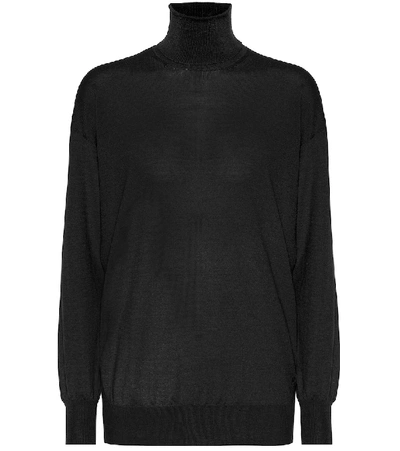 Shop Tom Ford Cashmere And Silk Turtleneck Sweater In Black