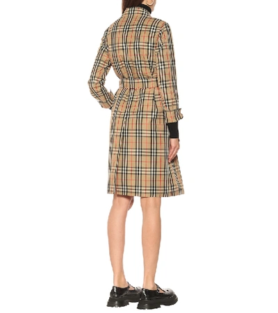 Shop Burberry Claygate Vintage Check Trench Coat In Beige