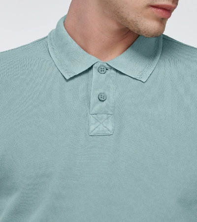 Shop Orlebar Brown Jarret Washed Cotton Polo Shirt In Green