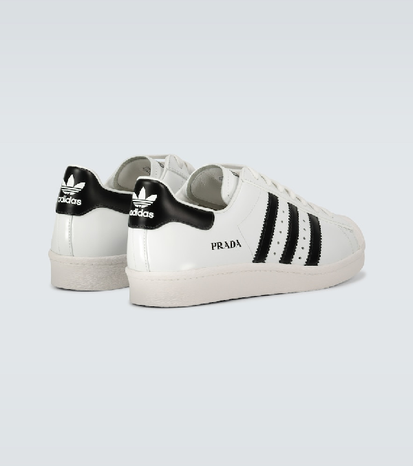 Adidas Originals Prada Superstar Sneakers In White | ModeSens