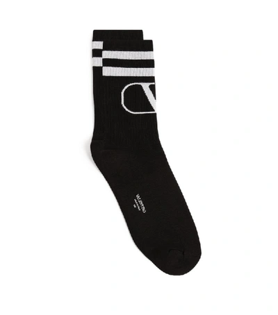 Shop Valentino Vlogo Socks