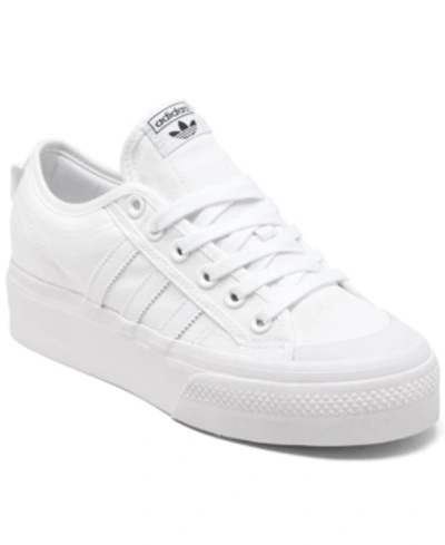 Adidas Originals White Nizza Platform Sneakers | ModeSens