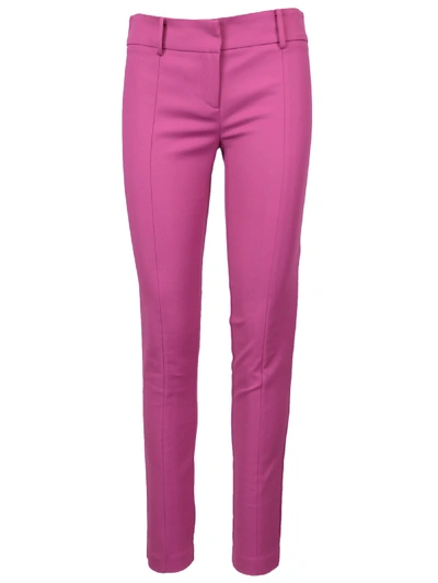 Shop Patrizia Pepe Stretch Trousers In Pink Cactus