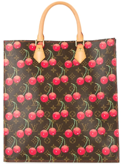 Pre-owned Louis Vuitton  Cherry Sac Plat Tote Bag In Brown