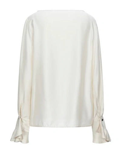 Shop Xacus Blouses In Ivory