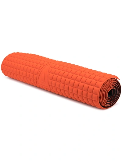 Shop No Ka'oi Pebbled-effect Triangle Yoga Mat In Orange