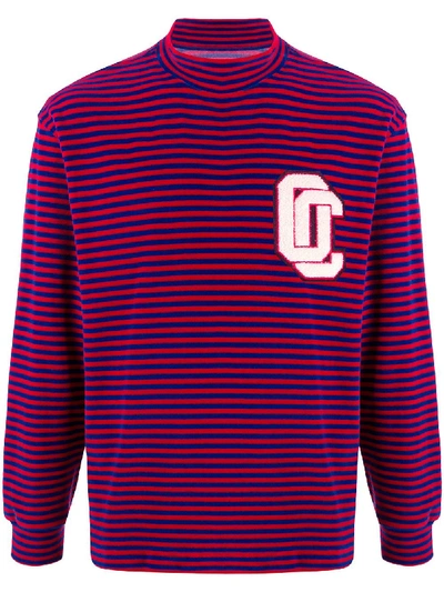 Shop Opening Ceremony Horizontal-stripe Long-sleeved Sweatshirt In Red