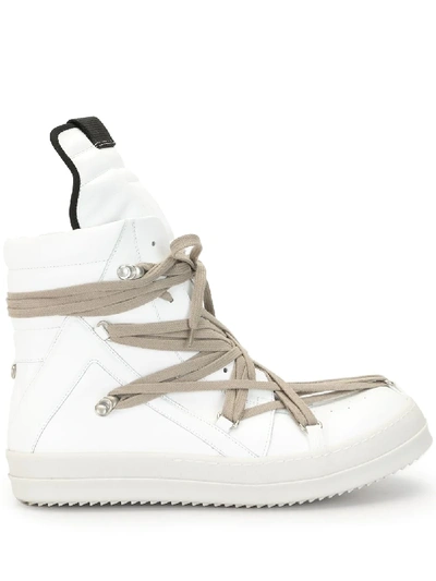 Shop Rick Owens High-top Sneakers In White