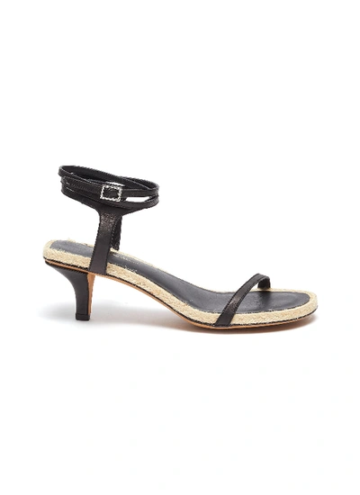 Shop 3.1 Phillip Lim / フィリップ リム 'yasmine' Strappy Leather Espadrille Sandals In Black