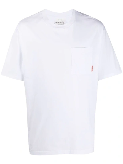 Shop Acne Studios Chest Pocket T-shirt In White