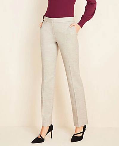 Shop Ann Taylor The Tall Marled Straight Pant In Grey Multi