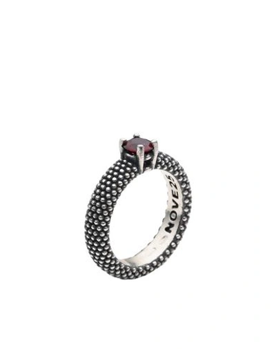 Shop Nove25 Solitaire Corundum Dotted Woman Ring Silver Size 7.5 925/1000 Silver, Corundum