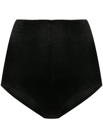 Shop Alchemy High-waisted Textured Shorts In Black