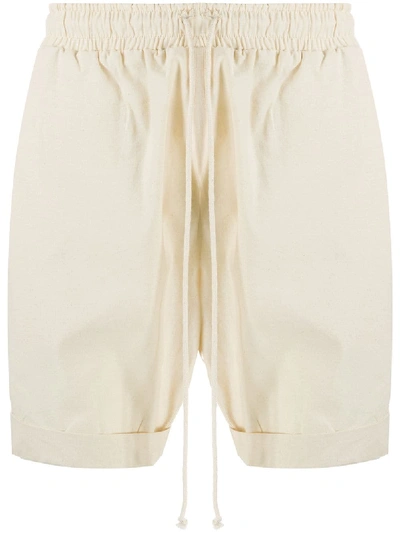 Shop Alchemy Drawstring Short Shorts In Neutrals