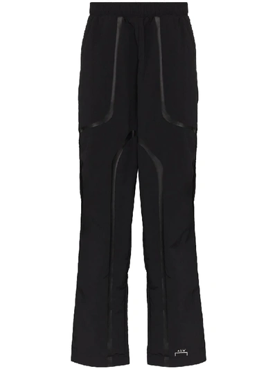 Shop A-cold-wall* Overlay Straight-leg Track Pants In Black