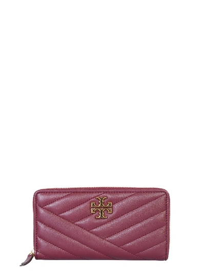 Shop Tory Burch Kira Continental Wallet In Red