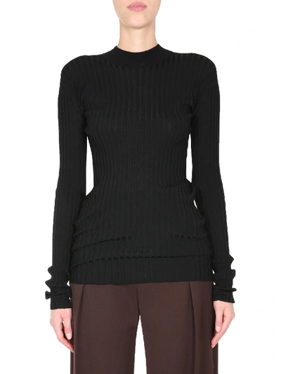 Shop Bottega Veneta Turtleneck Sweater In Black