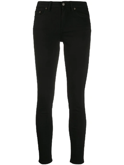 Acne Studios Skin 5 Pocket Mid-rise Skinny Jeans In Black | ModeSens