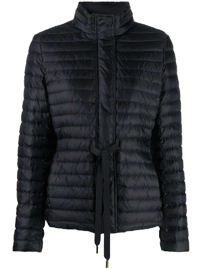 Shop Michael Michael Kors Drawstring-waist Padded Jacket In Black