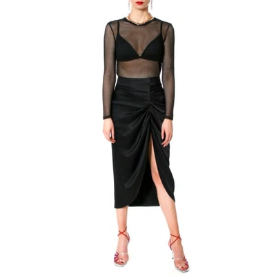 Aggi By Halewski Blouse Brittany Black Shadow In Shadow