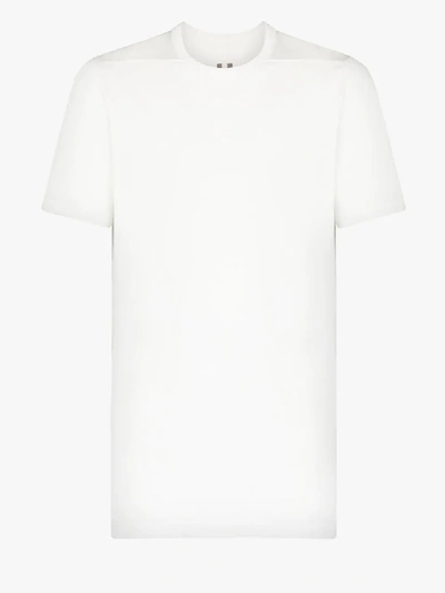 Shop Rick Owens White Classic Cotton T-shirt