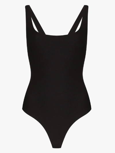 Shop Alix Nyc Mott Scoop Neck Bodysuit In Black