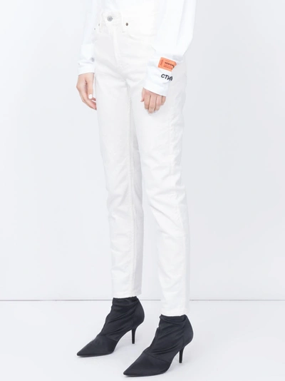 Shop Acnestudios White Jeans