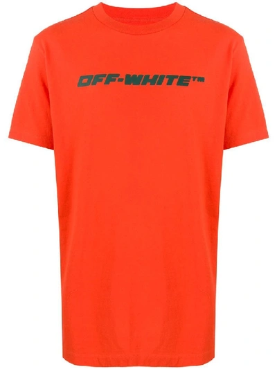 Shop Off-white Trellis Worker Logo T-shirt In Red