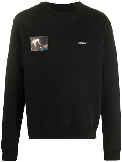 Shop Off-white Caravaggio Angel Sweatshirt In Black