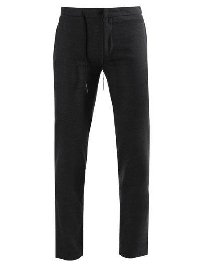 Shop Maison Margiela Dark Grey Drawstring Pants In Black
