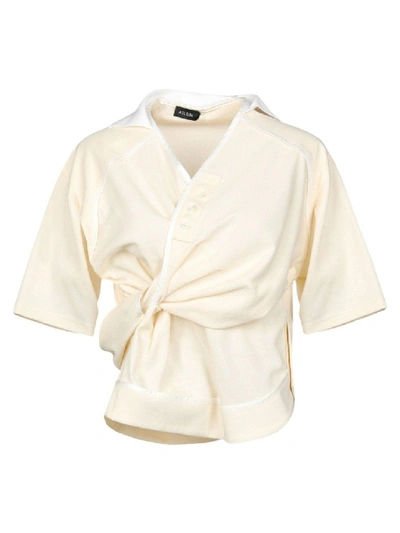 Shop Atlein Ivory Silk-blend Shirt In White