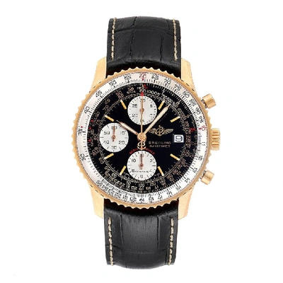 Shop Breitling Navitimer Fighter Yellow Gold Limited Edition Mens Watch H13330 In Not Applicable