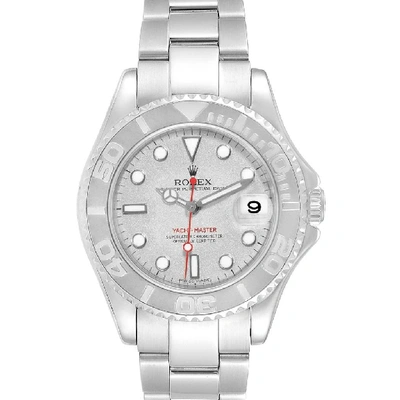 Shop Rolex Yachtmaster 35mm Midsize Steel Platinum Mens Watch 168622 In Not Applicable
