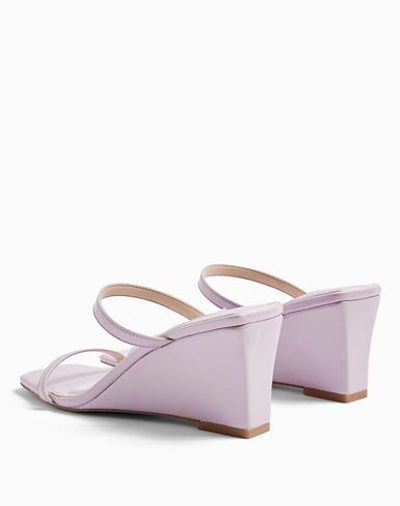 Shop Topshop Sandals In Lilac