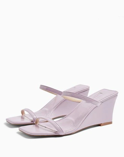 Shop Topshop Sandals In Lilac