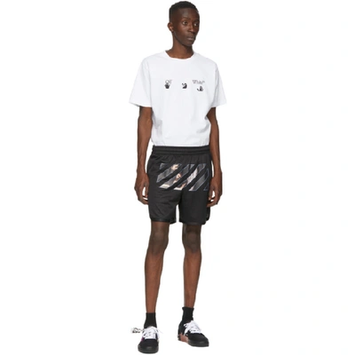 Shop Off-white Black Caravaggio Angel Shorts