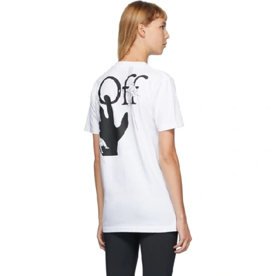 Shop Off-white White Hand Painters T-shirt In White/black