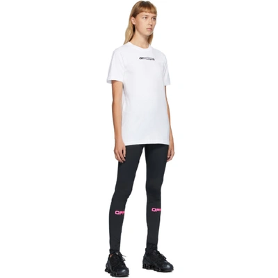 Shop Off-white White Hand Painters T-shirt In White/black