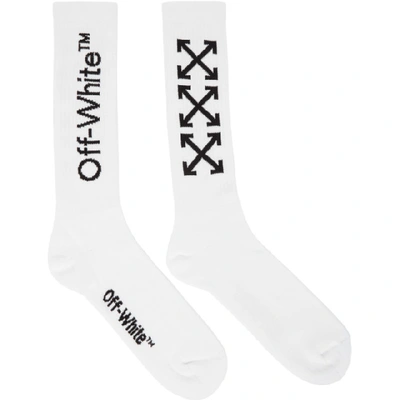 Shop Off-white White Arrows Socks