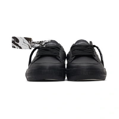 Shop Off-white Black Leather Low Vulcanized Sneakers