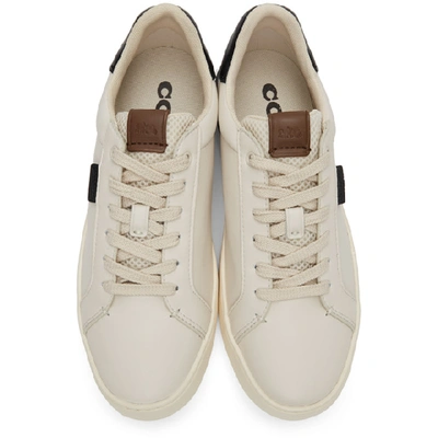 Shop Coach 1941 Off-white Lowline Low Top Sneakers In Chalkblk