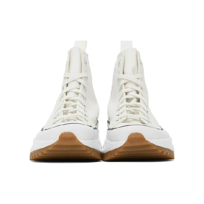 Shop Converse White Run Star Hike Sneakers In White/black/gum