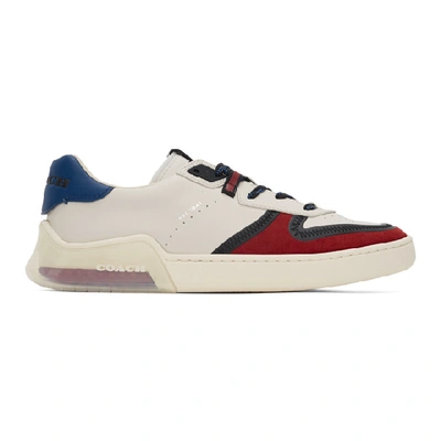 Shop Coach 1941 Beige Colorblock Citysole Court Sneakers In Qwsdkcard