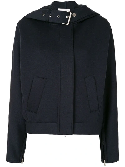 Shop 3.1 Phillip Lim / フィリップ リム Buckle Strap Hooded Jacket In Blue