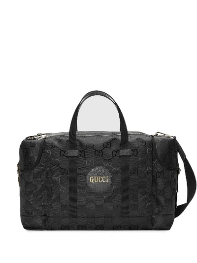Shop Gucci Off The Grid Gg Supreme Duffle Bag In Black