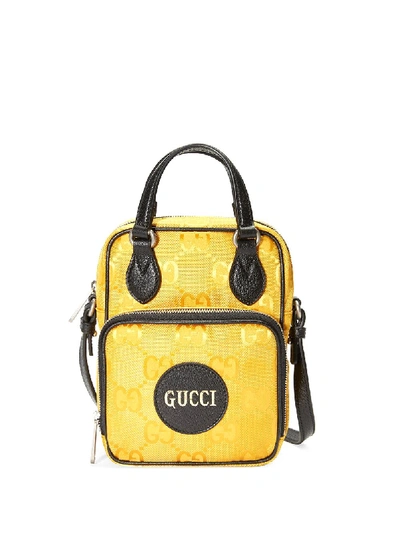 Shop Gucci Off The Grid Gg Supreme Messenger Bag In Yellow