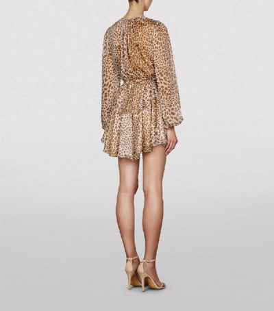 Shop Shona Joy Ghetty Leopard Print Mini Dress