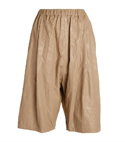 Shop N°21 Leather Bermuda Shorts