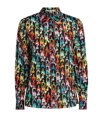 Shop Alice And Olivia Willa Rainbow Stace Face Blouse