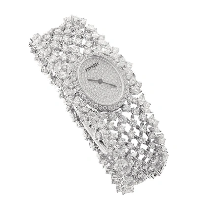 Shop Yeprem White Gold And Diamond Y-momento Watch